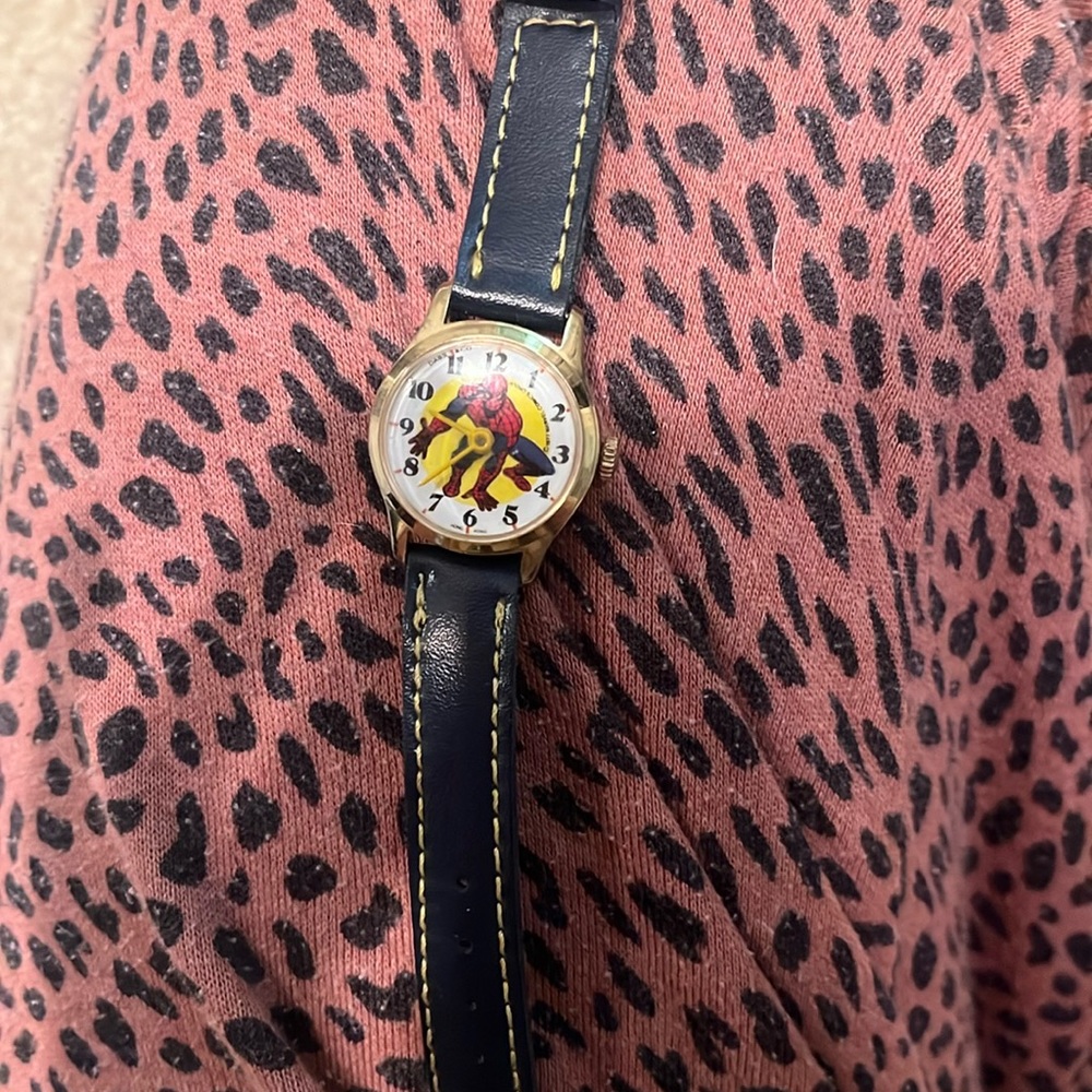 Vintage spider man watch
